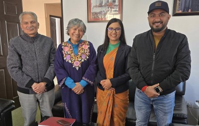 पतिसँगै रास्वपा सांसद सोबिताको बाबुरामसँग भेटवार्ता