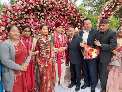 प्रधानमन्त्रीकी नातिनीको विवाहमा लर्को