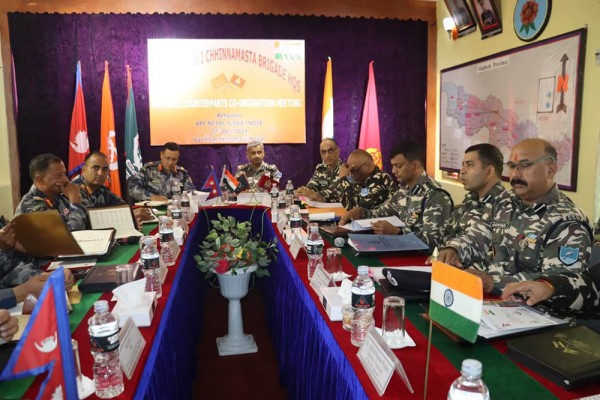 नेपाल र भारतका उच्च सुरक्षा अधिकारीहरुको बैठक बर्दिबासमा सम्पन्न
