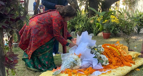 परराष्ट्रमन्त्री राणाले दिइन् प्रथम महिला राजदूत शाहलाई श्रद्धाञ्जली