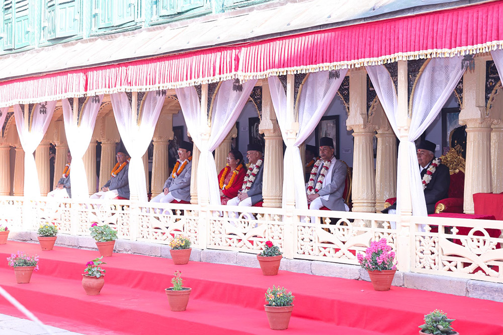 राष्ट्रपति, प्रधानमन्त्रीसहितको उपस्थितिमा हनुमान ढोकामा वसन्त श्रवण
